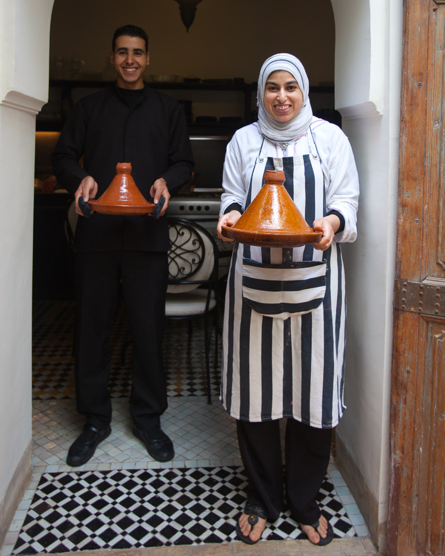 Hotel staff welcoming guests