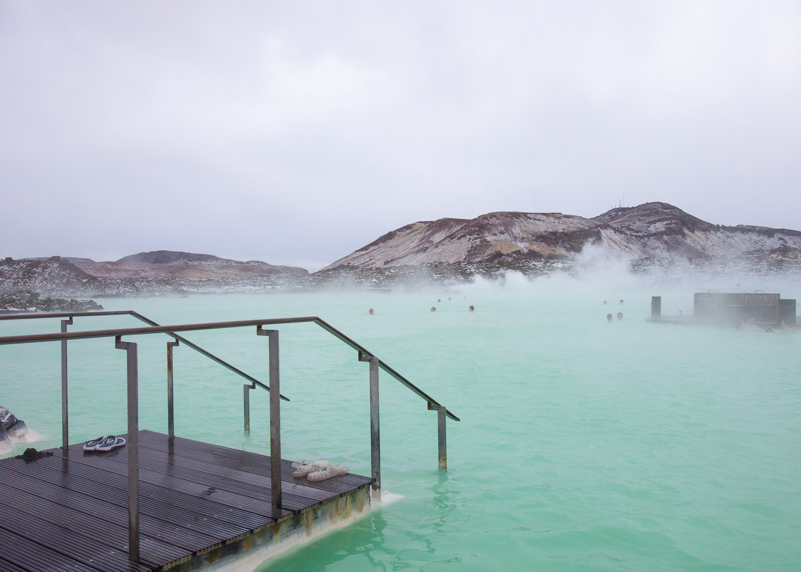 Stairway into the Blue Lagoon in Iceland